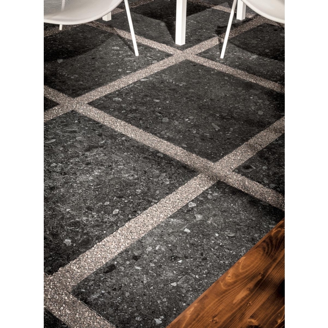 Mirage Norr Svart Strukturiert Terrassenplatte 60x60 cm