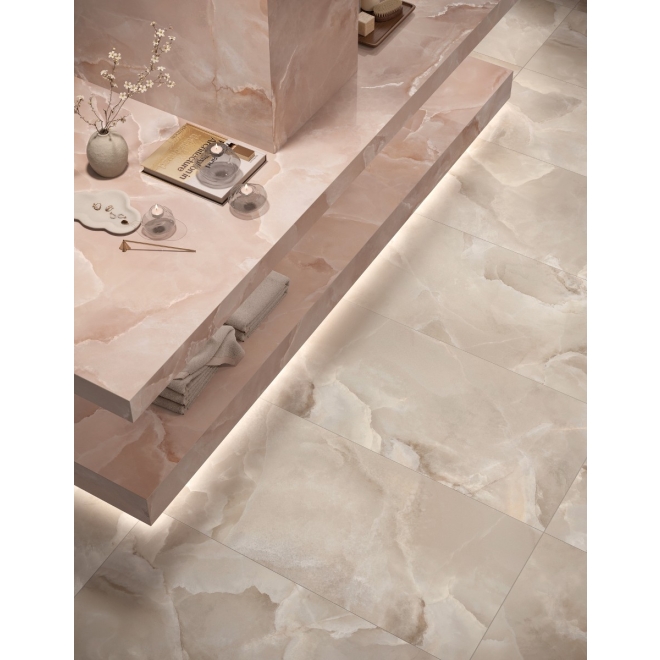 Mirage Onyce Rose ON04 Pearl Boden- und Wandfliese 60x120 cm