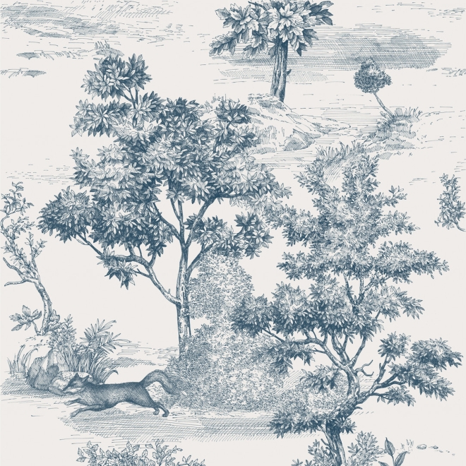 Dekor Mirage Papier Mix in der Farbe Maison Blue