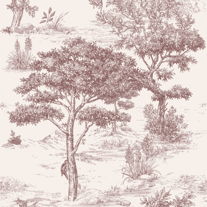 Dekor Mirage Papier Mix in der Farbe Maison Purple