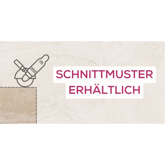 Provenza Unique Travertine Cream Minimal Terrassenplatte 60x120 cm