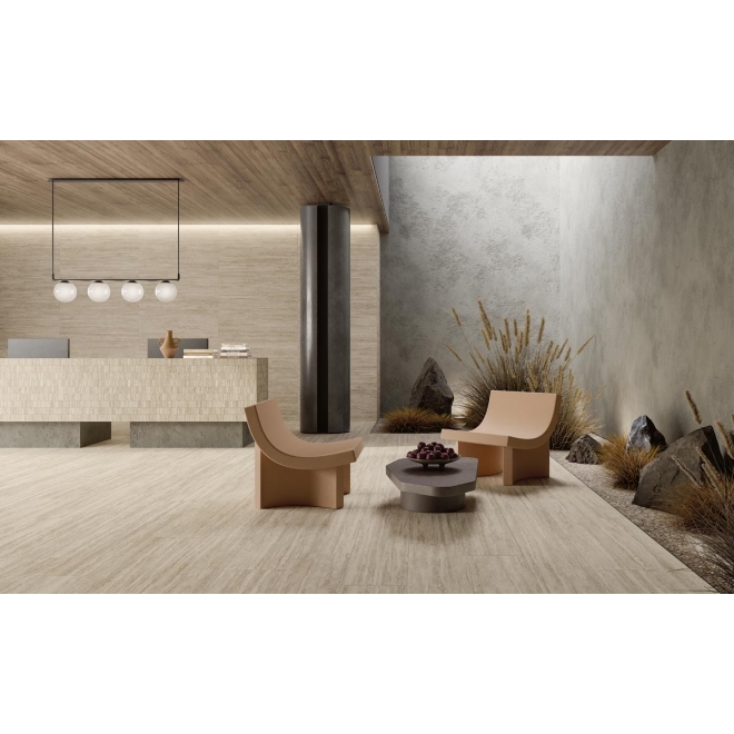 Pastorelli New Classic Beige matt Wanddekor Lines 60x120 cm
