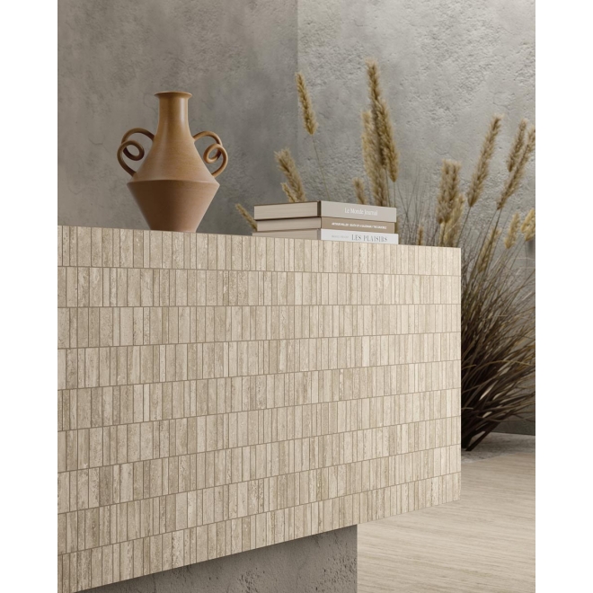 Pastorelli New Classic Beige matt Wanddekor Lines 60x120 cm
