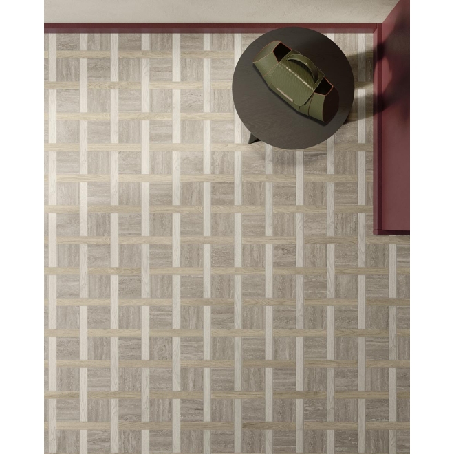 Pastorelli New Classic Taupe matt Mosaik Weaving 32x32 cm