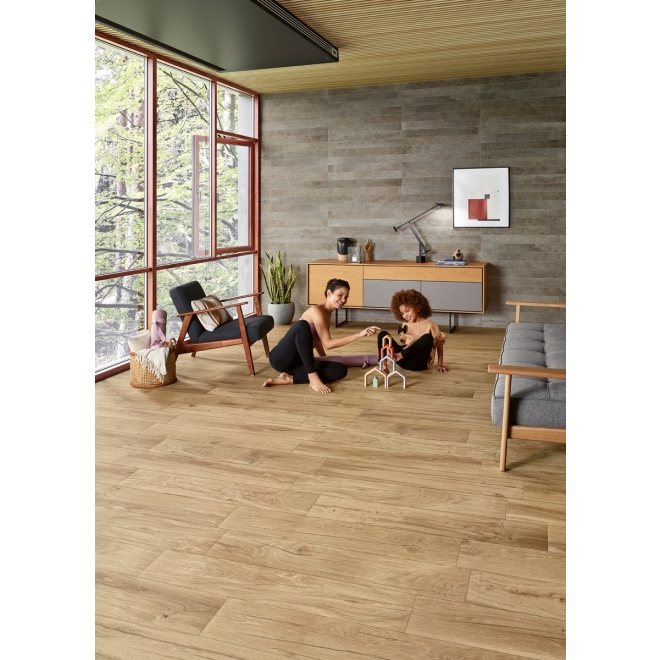 PrimeCollection Alegra Bodenfliese Dark Beige 20x100 cm