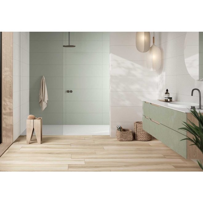 PrimeCollection Wandfliese Chromatic weiß matt 33x100 cm