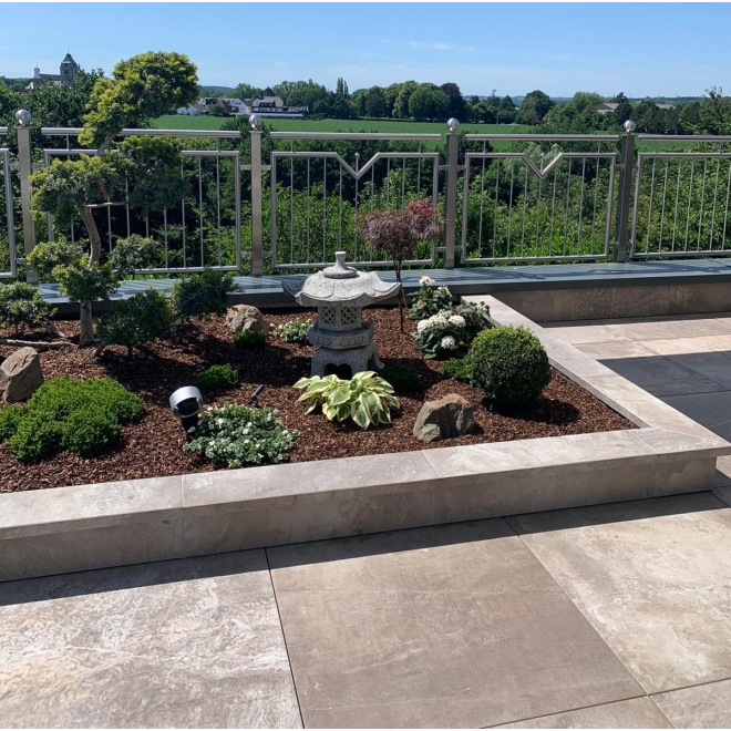 PrimeCollection Cima di Castello Outdoor Terrassenplatte Noce 80x80 cm RESTPOSTEN