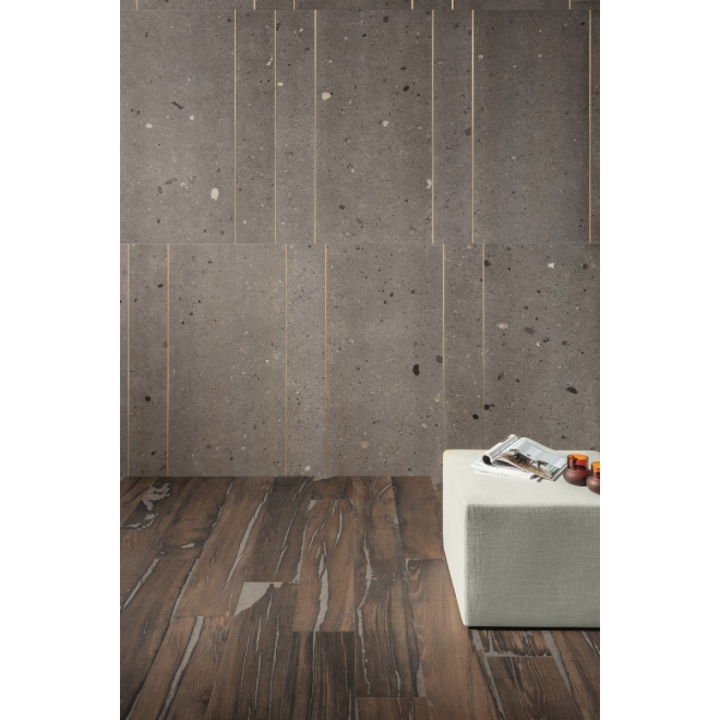 Provenza Ego Boden- und Wandfliese Grigio Scuro 20x120 cm