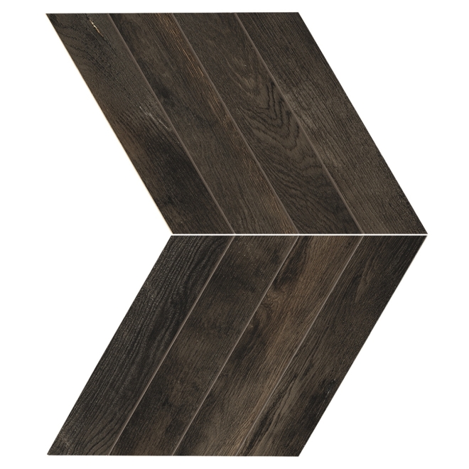 Provenza Provoak Nero Bruciato Dekor Chevron 29,4x34 cm