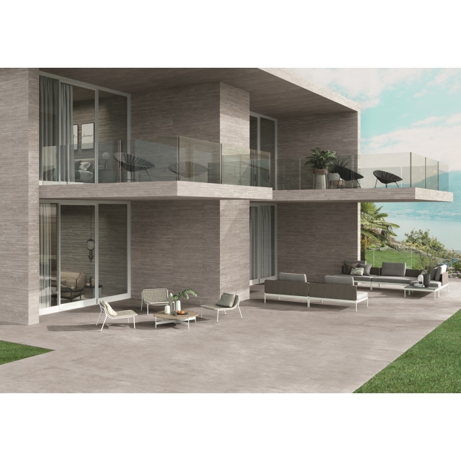 Provenza Re-Play Concrete Terrassenplatte Grey Recupero 80x80 cm