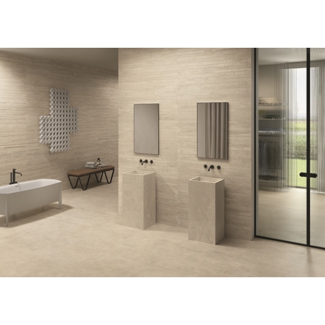 Provenza Re-Play Concrete Boden- und Wandfliese Sand Cassaforma Flat 30x60 cm