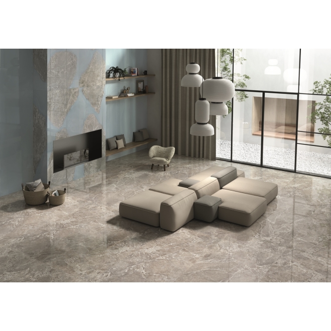 Provenza Unique Marble Boden- und Wandfliese Resin glänzend 60x120 cm