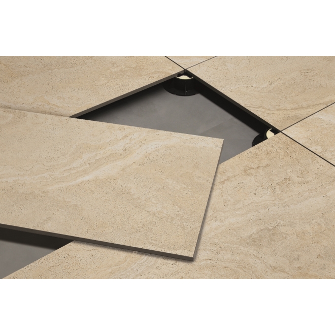 Provenza Unique Travertine Cream Minimal Terrassenplatte 60x120 cm