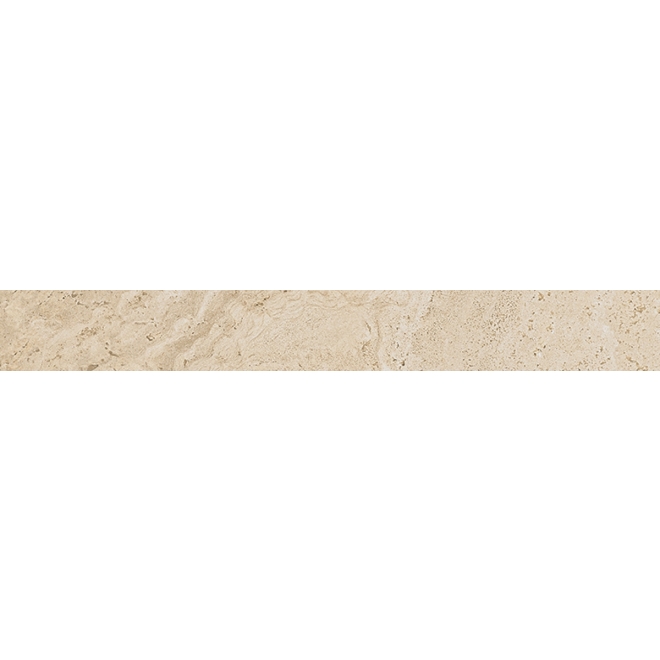 Provenza Unique Travertine Boden- und Wandfliese Cream Minimal matt 7,5x60 cm