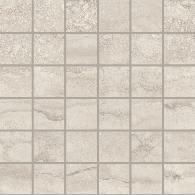 Provenza Unique Travertine Mosaik 5x5 Silver Vein Cut matt Matte 30x30 cm