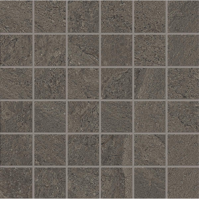 Provenza Pietra di Orosei Grigio Bruciato Mosaik 5x5 matt SilkTech 30x30 cm