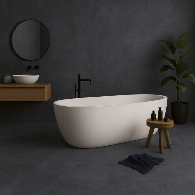 Provenza Karman Antracite Boden- und Wandfliese 90x90 cm