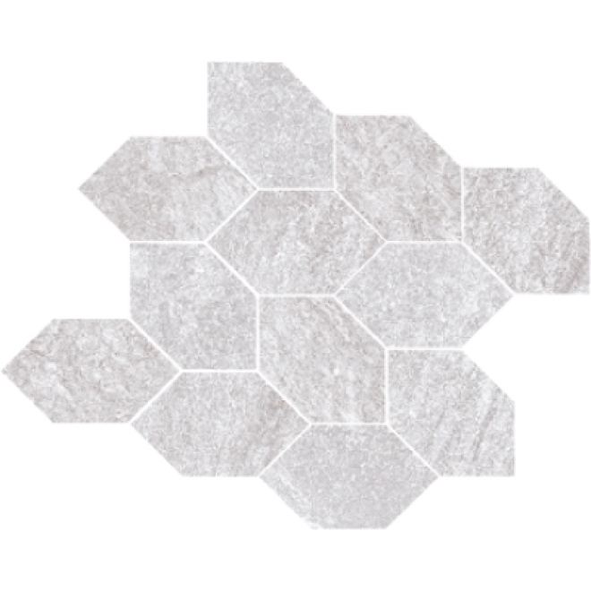 PrimeCollection QuarzStone Mosaik Foliage White 30x32 cm