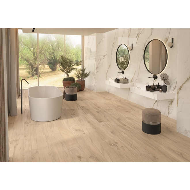 Provenza Revival Boden- und Wandfliese Almond GRIP 20x120 cm