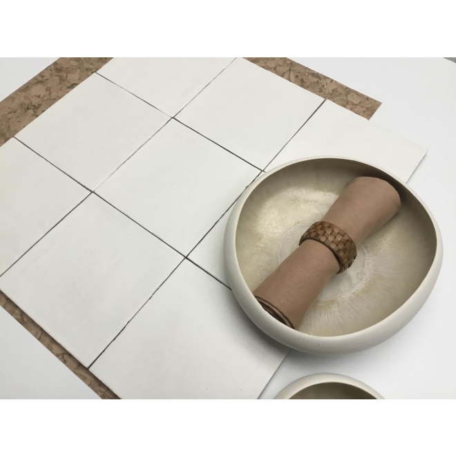 Revoir Paris Atelier Blanc De Lin matt Wandfliese 10x10 cm