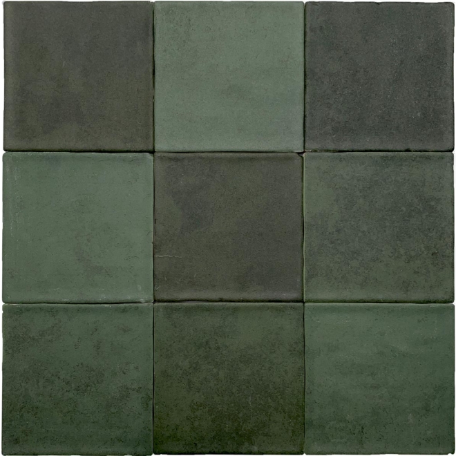 Revoir Paris Atelier Emeraude matt Wandfliese 10x10 cm