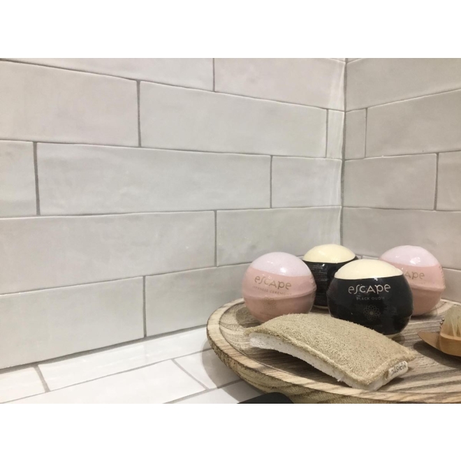 Revoir Paris Atelier Blanc De Lin glänzend Wandfliese 6,2x25 cm