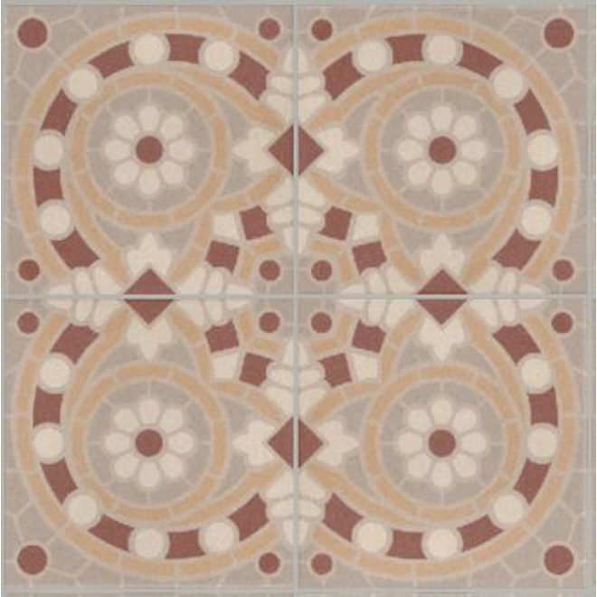 Revoir Paris La Madeleine Malo matt Wand/Bodenfliese 20x20 cm