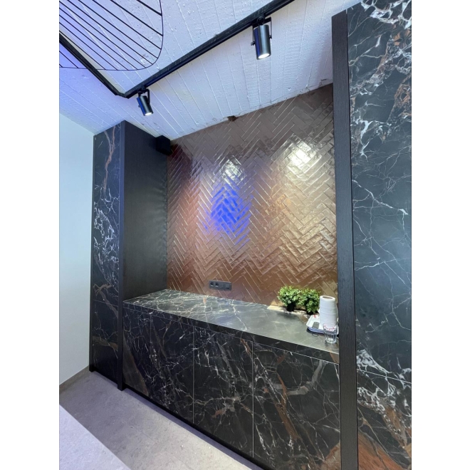 Revoir Paris Atelier Copper Luxe Wandfliese 6,2x25 cm