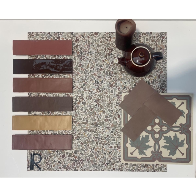 Revoir Paris Re-Bel Cuivre matt Boden- und Wandfliese 60x60 cm