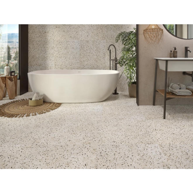 Revoir Paris Re-Bel Petrol matt Boden- und Wandfliese 60x60 cm