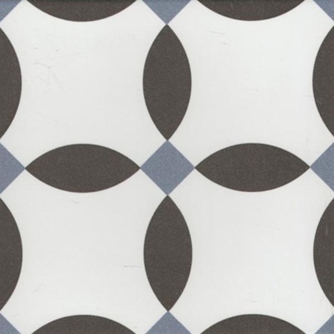 Revoir Paris La Madeleine Chere Noir matt Wand/Bodenfliese 20x20 cm