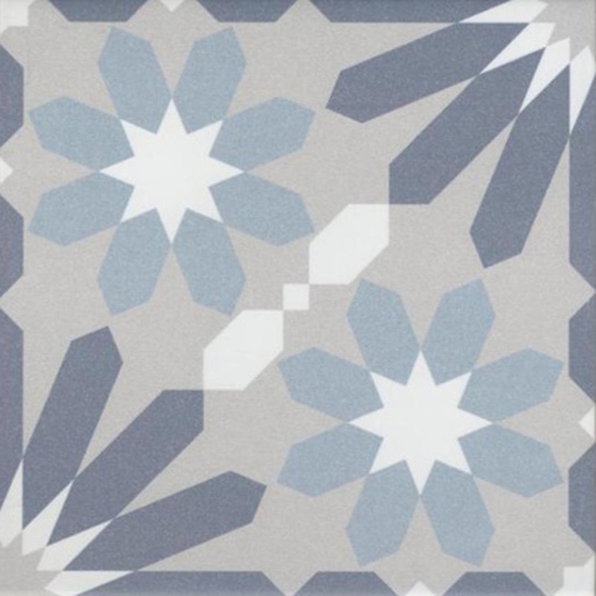 Revoir Paris La Madeleine Syrah Bleu matt Wand/Bodenfliese 20x20 cm