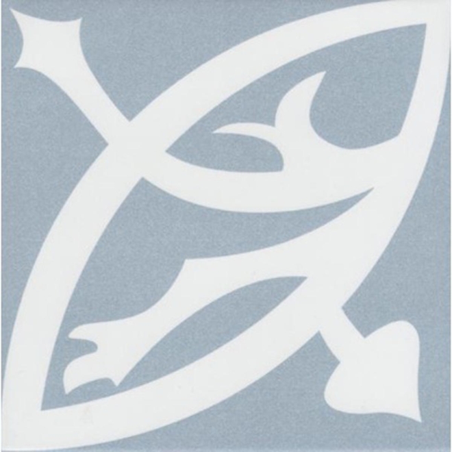 Revoir Paris La Madeleine Zelie Bleu matt Wand/Bodenfliese 20x20 cm