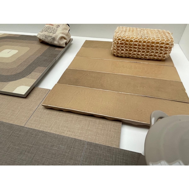 Revoir Paris Studio Amande glänzend Wandfliese 6,2x25 cm