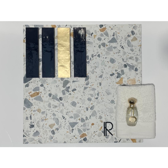 Revoir Paris Studio Cobalt glänzend Wandfliese 6,2x25 cm