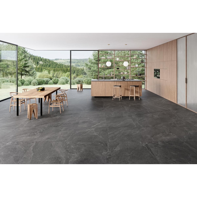 Provenza Saltstone Boden- und Wandfliese Black Iron matt 30x60 cm