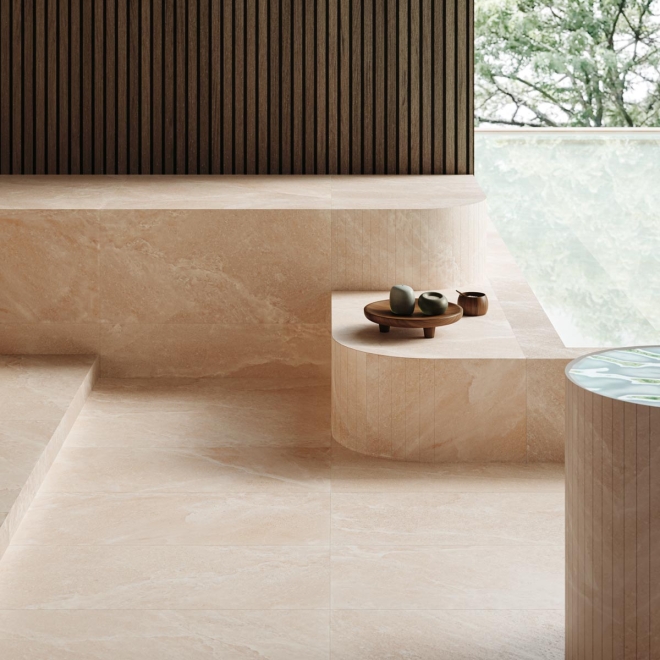 Provenza Saltstone Boden- und Wandfliese Pink Halite matt 60x120 cm