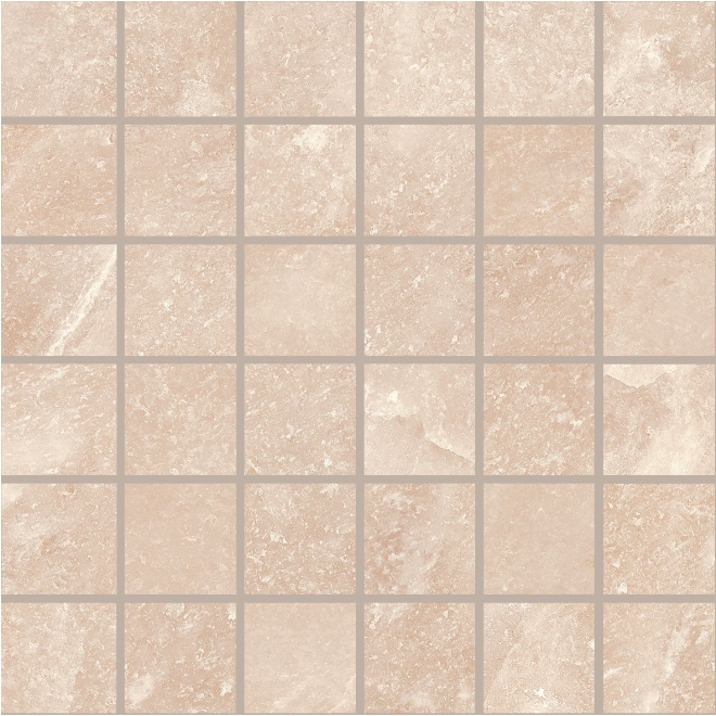 Provenza Saltstone Mosaik 5x5 Pink Halite glänzend Matte 30x30 cm