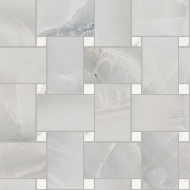 Mosaik Sant Agostino Akoya in der Farbe Silver