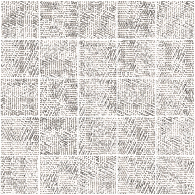 Mosaik Sant Agostino Digitalart in der Farbe White