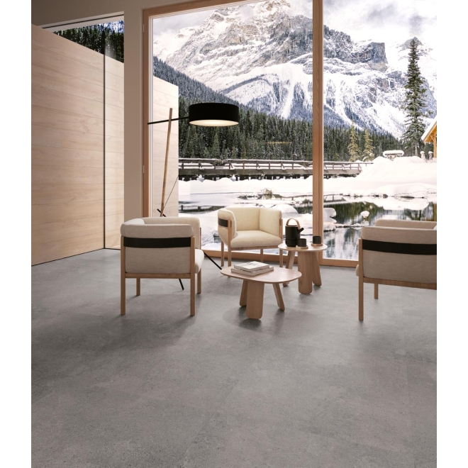 Fliese Sant Agostino Highstone in der Farbe Grey verlegt in einem Spa