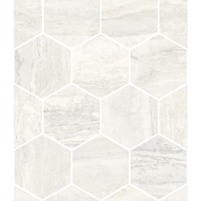 Mosaik Sant Agostino Invictus in der Farbe White