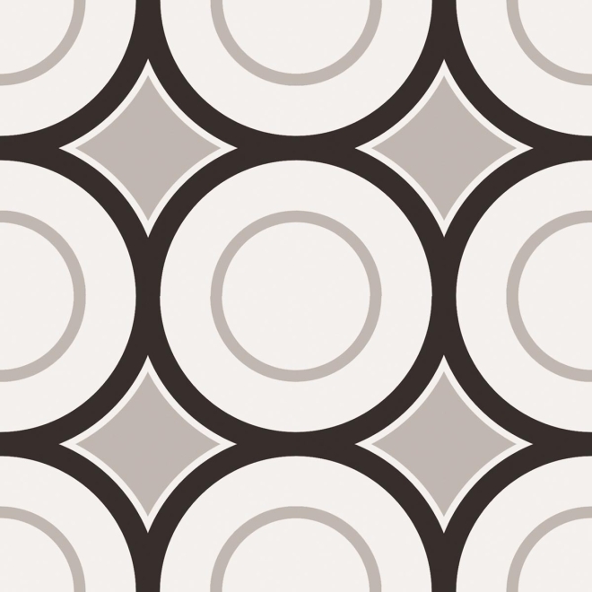 Fliese Sant Agostino Patchwork in der Farbe B&W 5