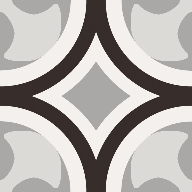 Fliese Sant Agostino Patchwork in der Farbe B&W Mix