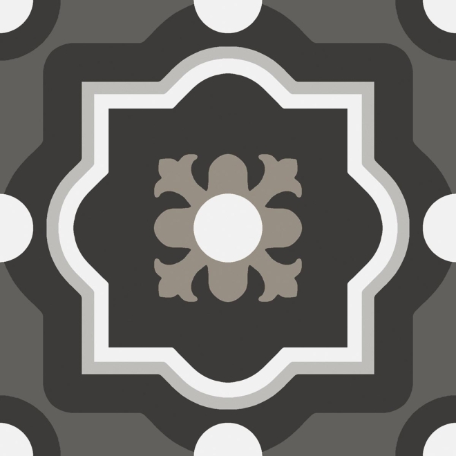 Fliese Sant Agostino Patchwork in der Farbe B&W Mix