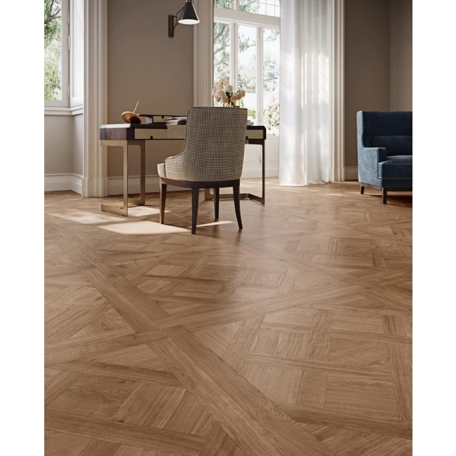 Fliese Sant Agostino Ricordi in der Farbe Classic 2 verlegt in einem Wohnzimmer