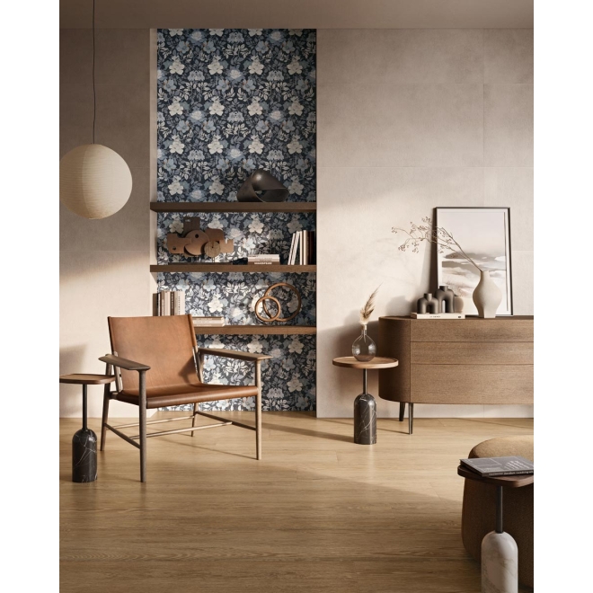 Fliese Sant Agostino Sunwood in der Farbe Jardin 6 verlegt in einem Wohnzimmer