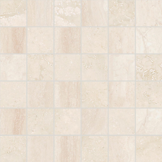 Mosaik Sant Agostino Via Appia in der Farbe Ivory