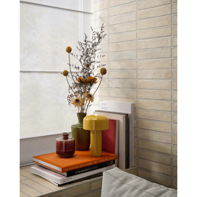 Sant Agostino Bit Cream Boden- und Wandfliese 5x20 cm