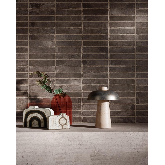 Sant Agostino Bit Moka Boden- und Wandfliese 5x20 cm